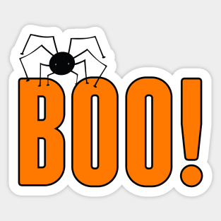 Boo Spider Sticker